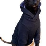 Kotomoda Sphynx Cat's Hoodie InBlack Naked Cat Hairless Cat Clothes (XS)