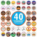 Coffee Pods Variety Pack Sampler, Assorted Single Serve Coffee for Keurig K Cups Coffee Makers, 40 Unique Cups - Great Coffee Gift