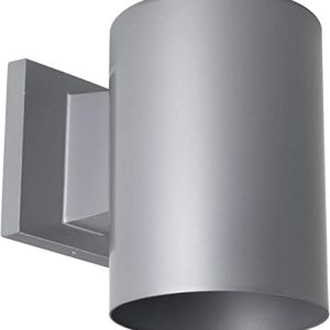 Progress Lighting P5674-82 Cylinder Outdoor, 5-Inch Width x 7-1/4-Inch Height, Gray