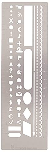 Metal Stencil Bookmark for Bullet Journals Hardcover – January 1, 2018