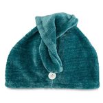 Goody Planet Turban Towel, 1 Count - Green - Protect Your Hairstyle While Remaining Comfortable - Hair Accessories for Men, Women, Boys, & Girls - Made with Recycled Ocean-Bound Plastic