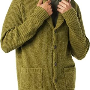 Men's Long-Sleeve Soft Touch Shawl Collar Cardigan