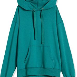 The Drop Women's Remi Loose French Terry Long-Sleeve Hoodie Sweatshirt